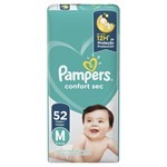 Pampers Pañales Confort Sec Plus (52 Unidades) m #4