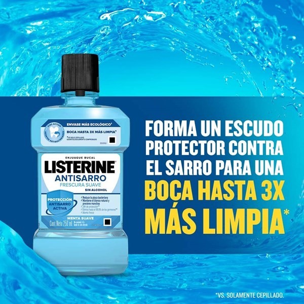 Listerine Antisarro Enjuague Bucal Zero Alcohol 250 ml alt