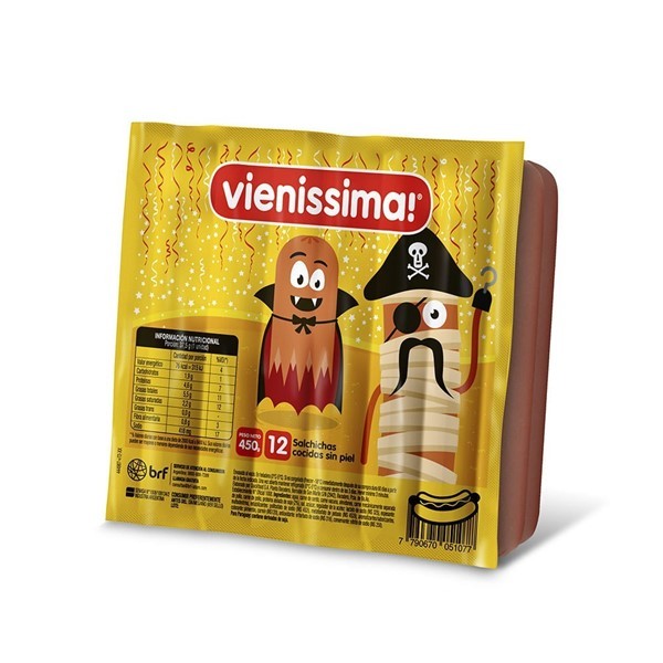 Salchichas Vienissima De Viena 450 Gr 12 U