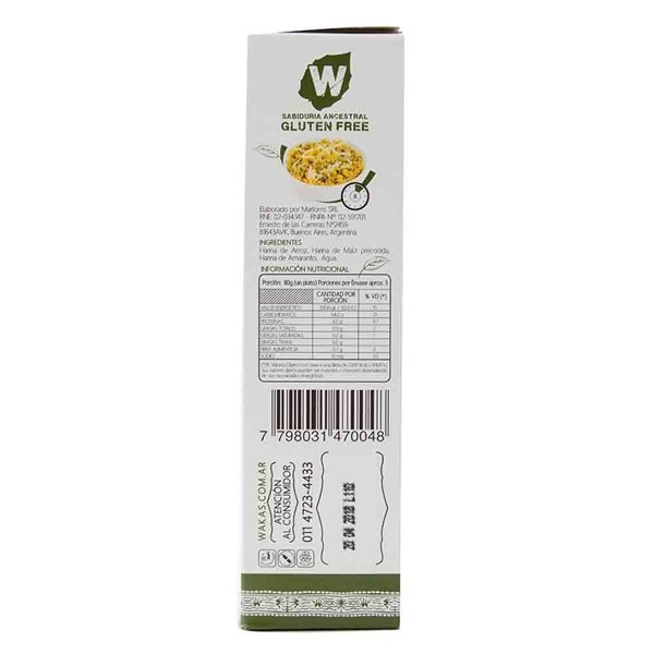 Pasta Multicereal Wakas 250 Gr alt