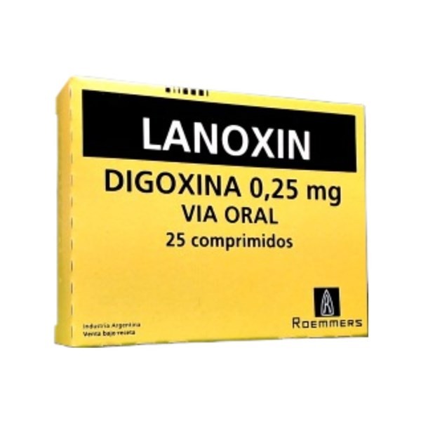 Roemmers Lanoxin Digoxina 0.25 Mg x 25 Comp #1