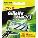 Gillette Cartuchos Para Afeitar 3 mach Sensitive (8 Unidades) #2