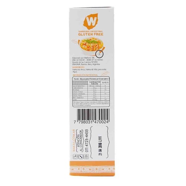 Pasta Multicereal Wakas 250 Gr alt