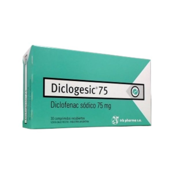 Trb-Pharma Diclogesic Diclofenac Sódico 75 Mg x 30 Comp Recubiertos #1