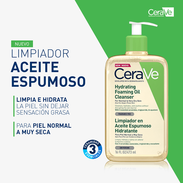 Cerave Limpiador Aceite de Ducha Piel Normal a Muy Seca 473 ml alt
