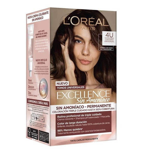 EXCELLENCE 4U CASTANO SIN AMONIACO