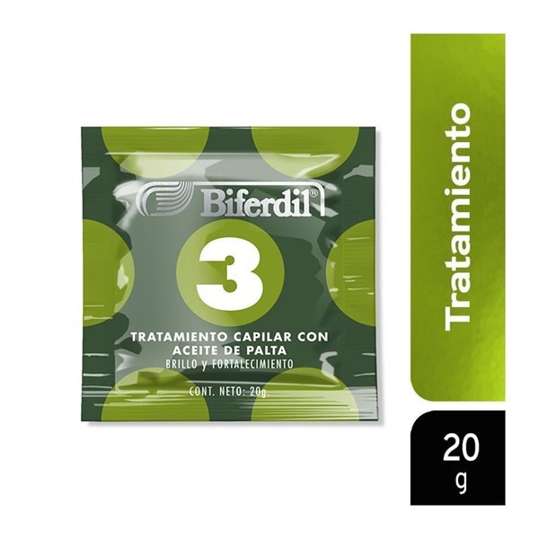 Biferdil Tratamiento Capilar Con Aceite de Palta 20 gr 24 Sachet