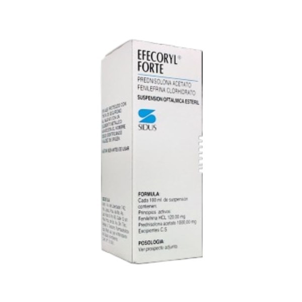 Sidus Efecoryl Forte Prednisolona + Fenilefrina Suspensión Oftálmica x 10 ml #1