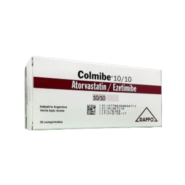 Raffo Colmibe Atorvastatín + Ezetimibe 10 / 10 Mg x 30 Comp #1