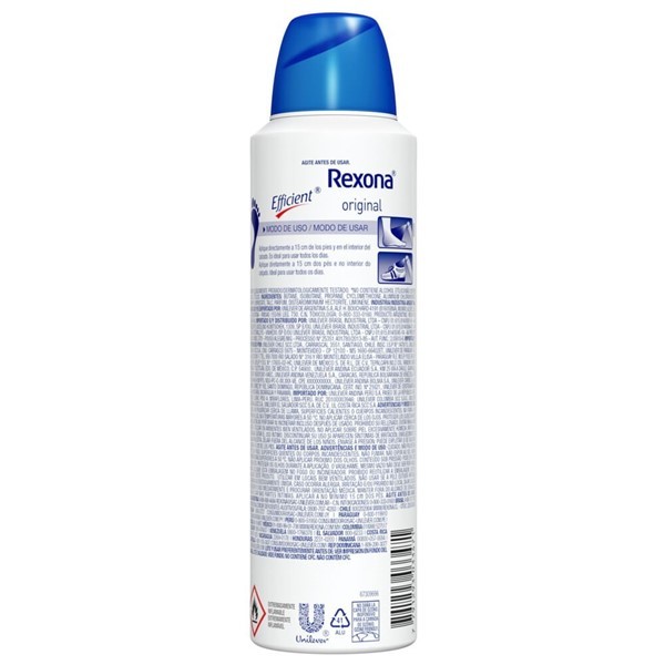Desodorante Para Pies Rexona Efficient en Aerosol x 153 ml alt