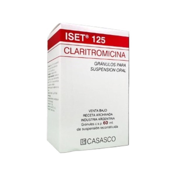 Casasco Iset 125 Claritomicina 125 Mg / 5 ml Jarabe x 60 ml #1