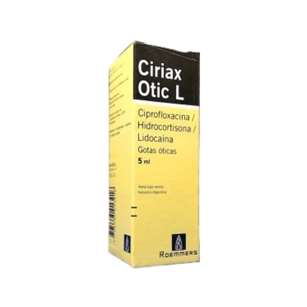 Roemmers Ciriax Otic l Ciproflox + Asoc Gotas x 5 ml #1