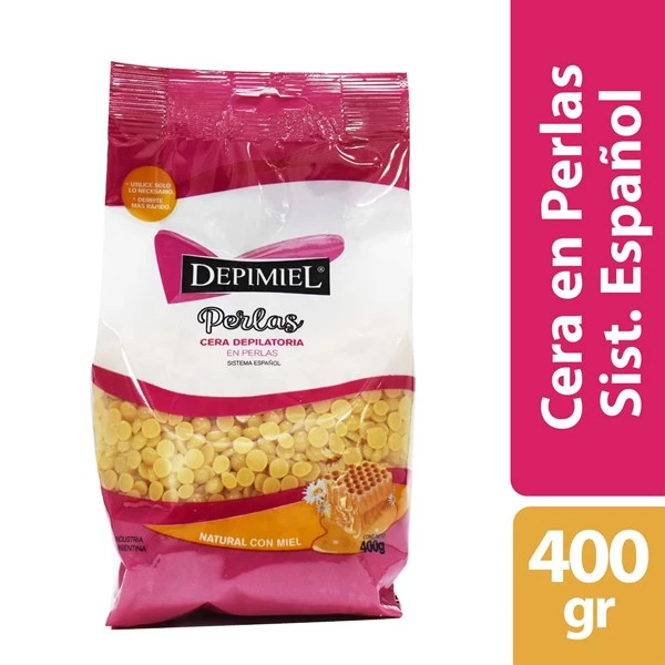 Depimiel Cera Depilatoria en Perlas Natural Con Miel