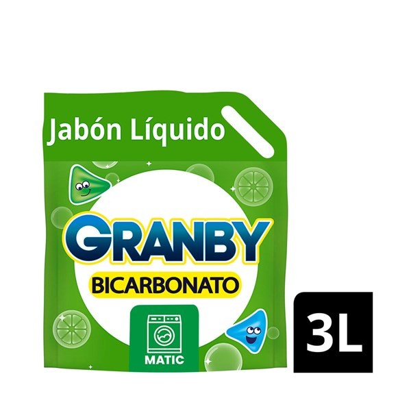 Jabón Líquido Para Ropa Granby Matic Limón 3 Lts. #1