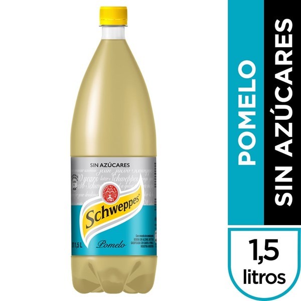 Gaseosa Schweppes Sin Azúcares Pomelo 1,5 Lt #1 Gaseosa Schweppes Sin Azúcares Pomelo 1,5 Lt #1