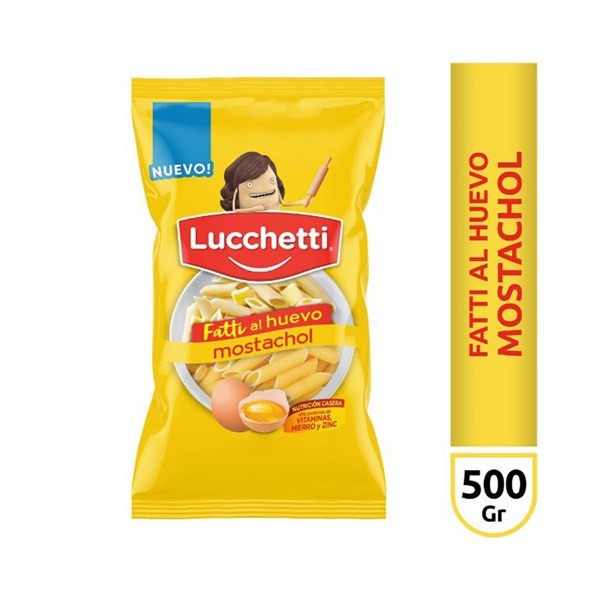 Fideos Al Huevo Lucchetti Mostachol 500 G. #1