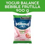 Yogur Milkaut Balance Frutilla 900 g #1