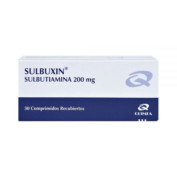 Sulbuxin 200 Mg | 30 Comprimidos | Sulbutiamina #1