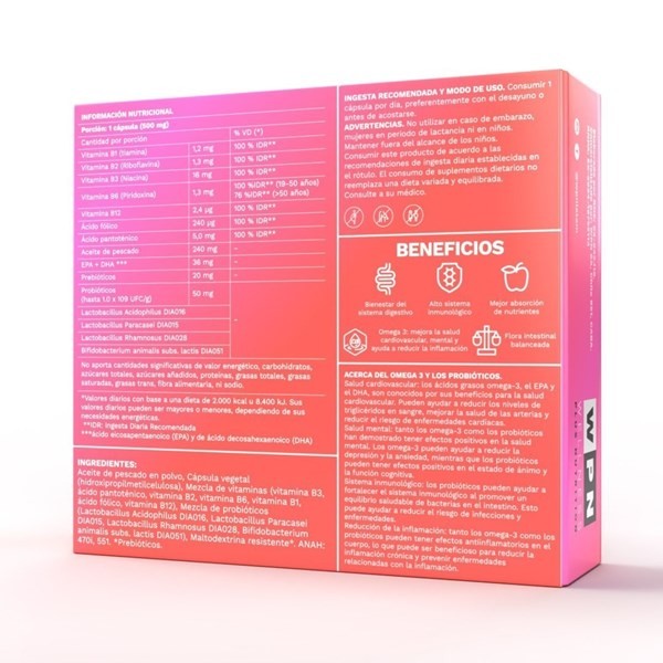 Wpn Probiolife Cardio Suplemento Cardiovascular X 30 Cápsulas alt