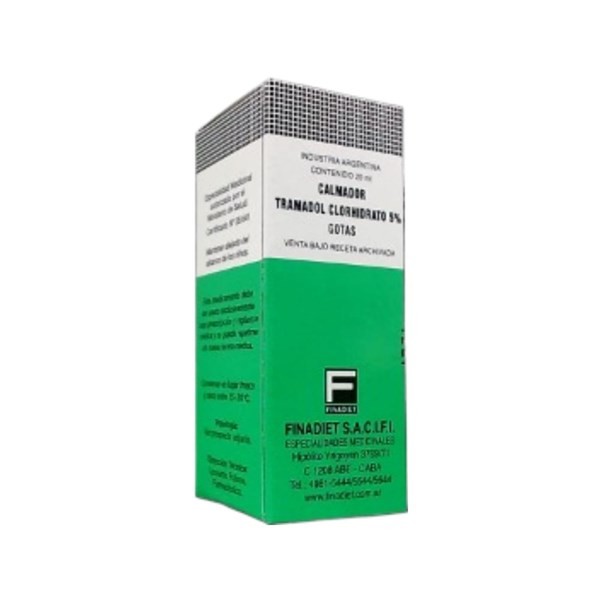 Finadiet Calmador Tramadol Clorhidrato 50 Mg / ml Gotas x 20 ml #1