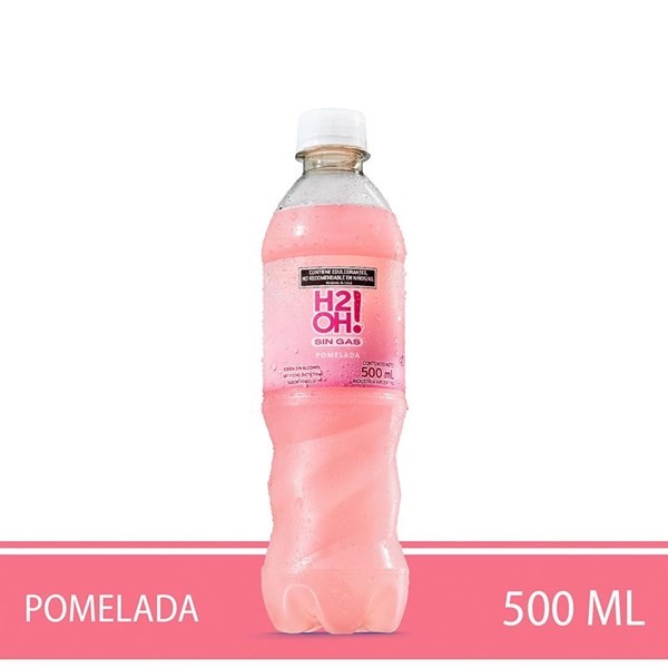H20! Agua Saborizada Sin Gas H2oh Sabor Pomelo 500 Ml #1