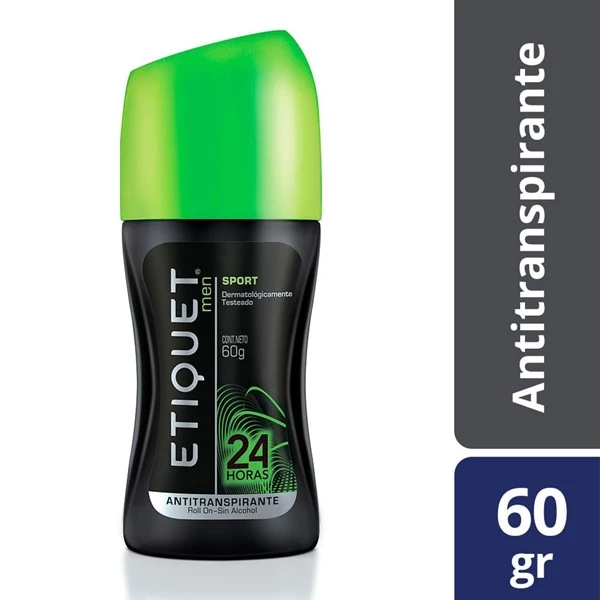 Etiquet Rollon Sport 24 Horas de Proteccion For Men 60 gr