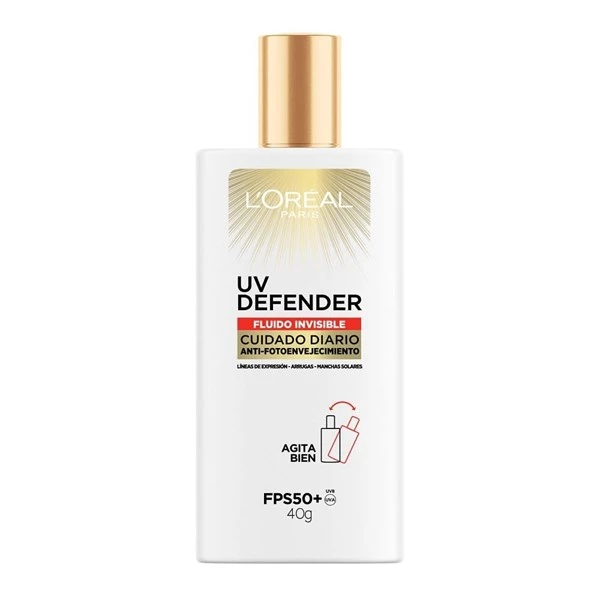 L'oreal París Uv Defender Fluido Invisible Protector Solar Fps50+ x 40 g