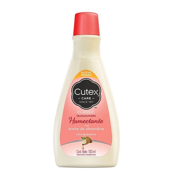 Cutex Quita Esmalte Humectante Con Aceite de Almendras 100 ml #1