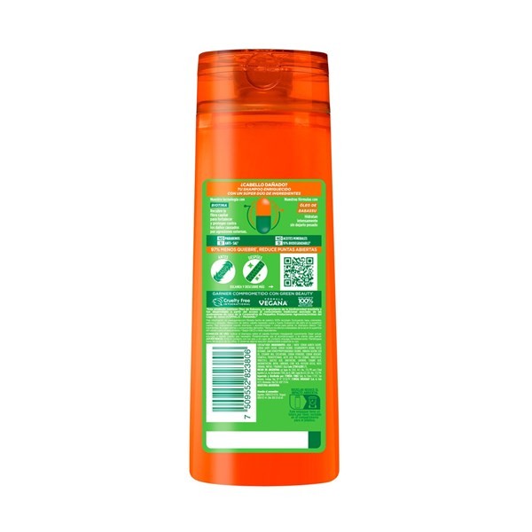 Shampoo Fructis Reparador Goodbye Dano 350 cc. alt