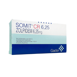 Gador Somit Cr Zolpidem 6.25 Mg x 30 Comp de Liberación Moderada #1