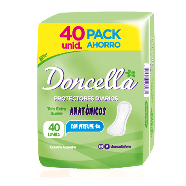 Doncella Protector Diario Pocket Anatómico con Deo x40u