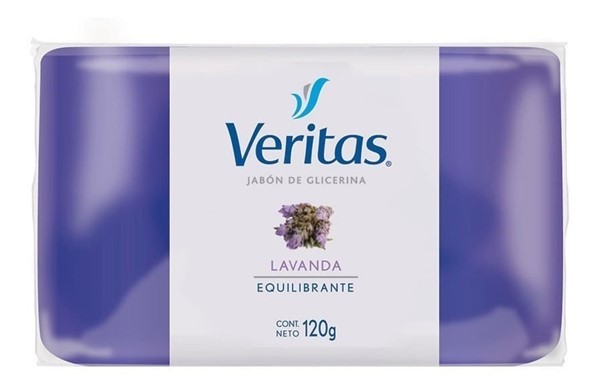 Veritas Jabon Glicerina Equilibrante Lavanda 120 gr