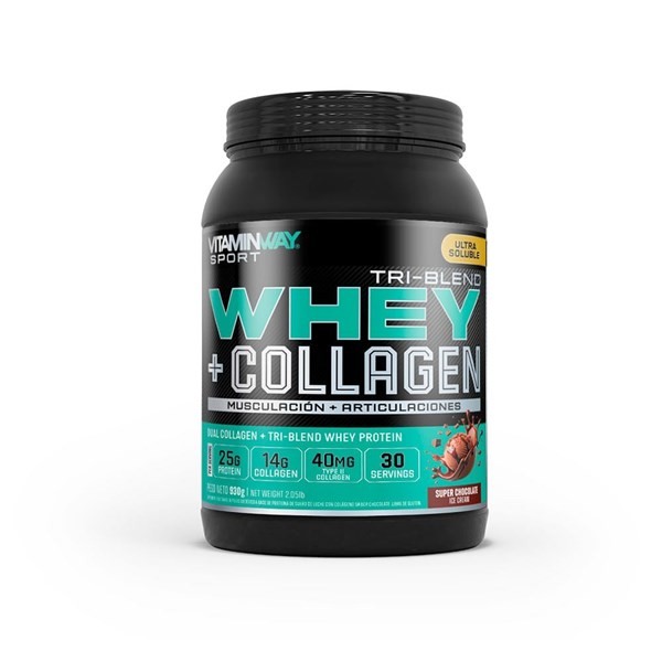 Vitamin Way Whey Protein + Collagen Sabor Chocolate x 930 g