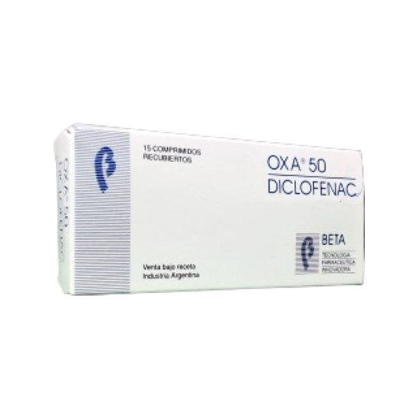 Beta Oxa 50 Diclofenac Pot Sico 50 Mg x 15 Comp Recubiertos