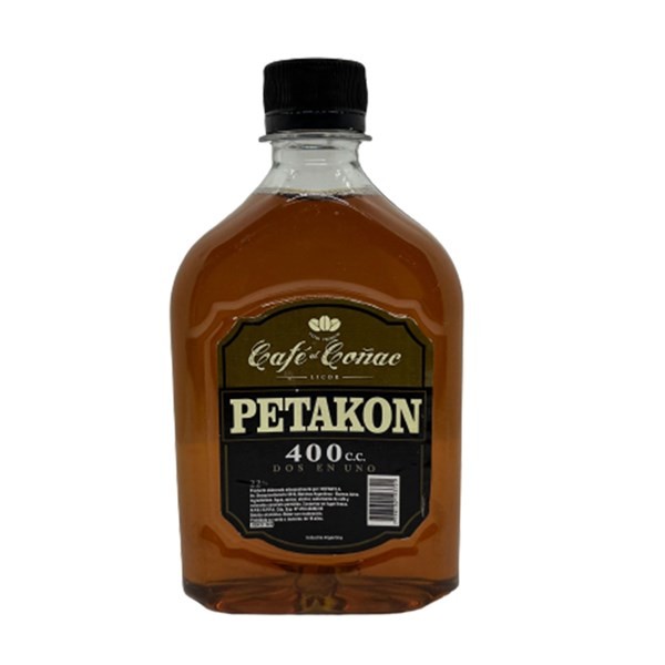 Licor de Café Al Cognac Petakon en Petaca 400 cc. #1