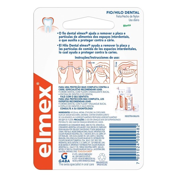 Elmex Hilo Dental sabor Menta 30mt alt