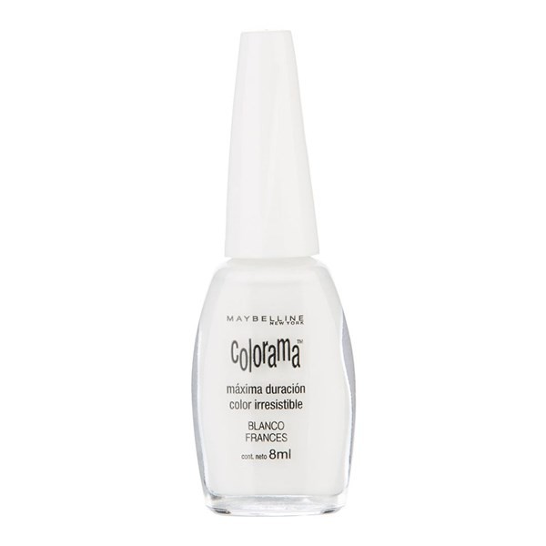 Maybelline Esmalte de Uñas Colorama Cremoso Blanco Frances alt