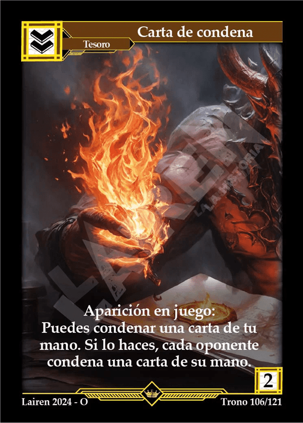 106 Carta De Condena #1