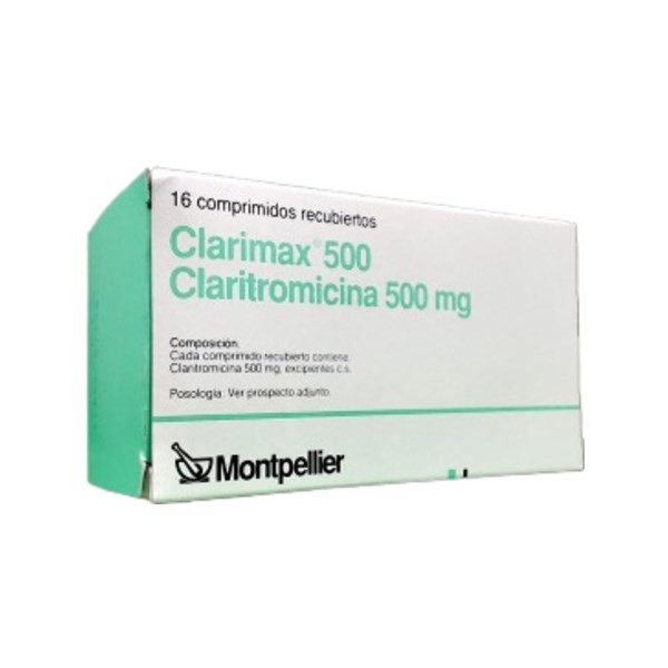 Montpellier Clarimax 500 Mg Claritromicina x 16 Comp. Recubiertos #1