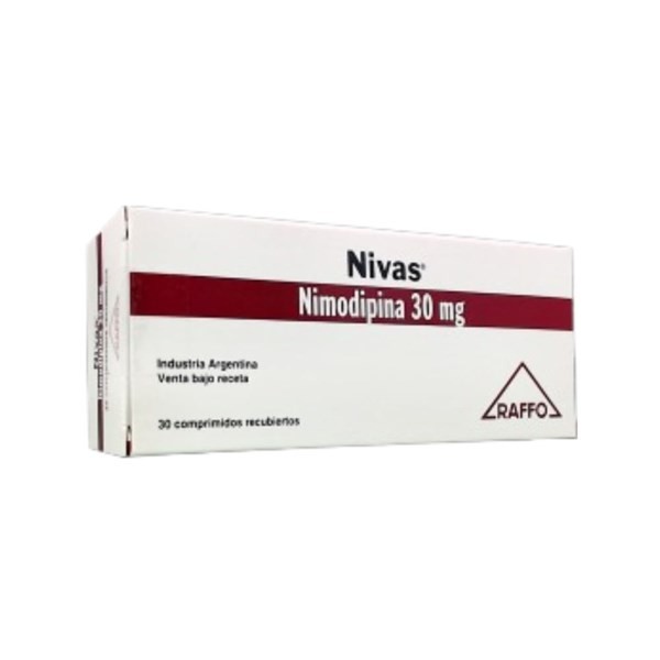 Raffo Nivas Nimodipina 30 Mg x 30 Comp Recubiertos #1