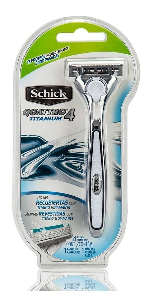 Schick Quattro 4 titanium Afeitadora Descartable 1 Unidad #1