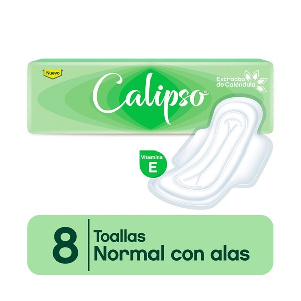 Toalla Femenina Calipso Plana Con Alas Con Calendula 8 Uni #1