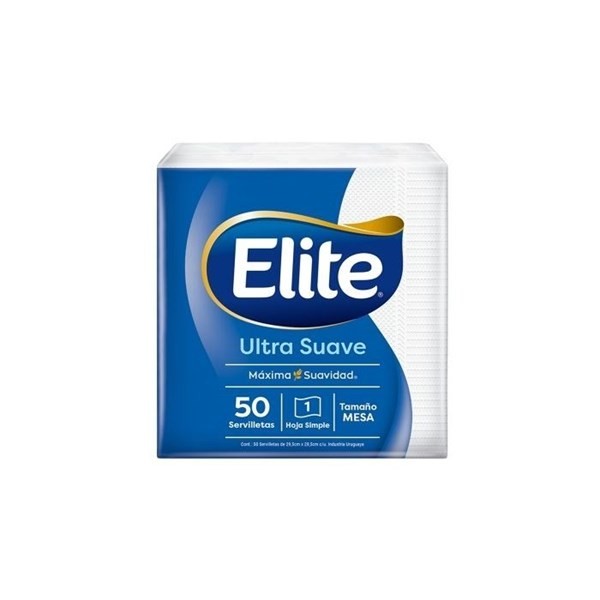 Servilletas De Cocktail Elite Blancas | 50 Unidades