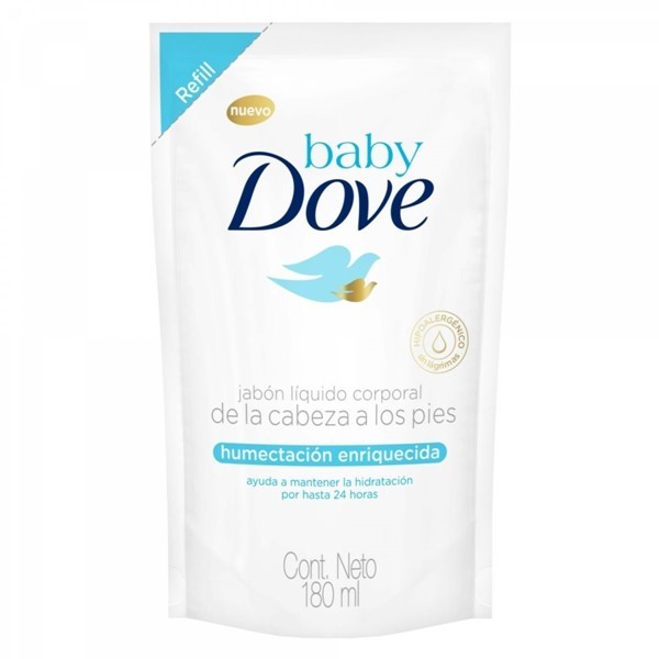 Jabón Líquido Baby Dove Humectación Enriquecida Refill x 180 ml alt