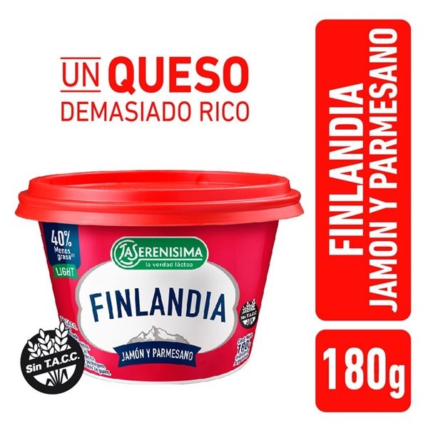 Finlandia Light Jamon Parmesano La Serenisima 180 Gr