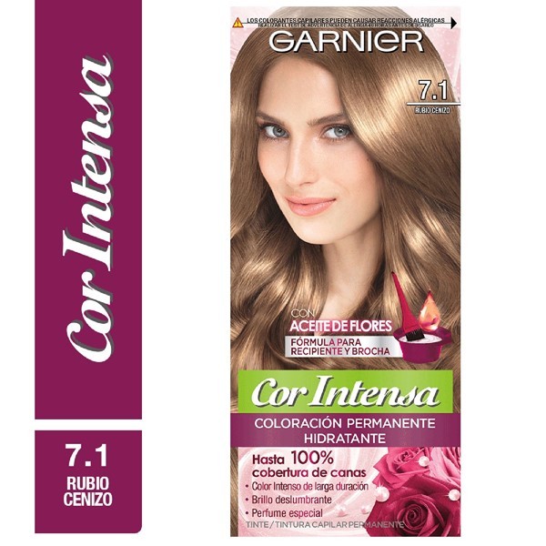 Garnier Kit Coloracion Cor Intensa 7.1 Rubio Ceniza 7.1 Rubio Ceniza Intenso