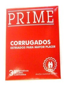 Preservativos PRIME Corrugados | 3 unidades #1