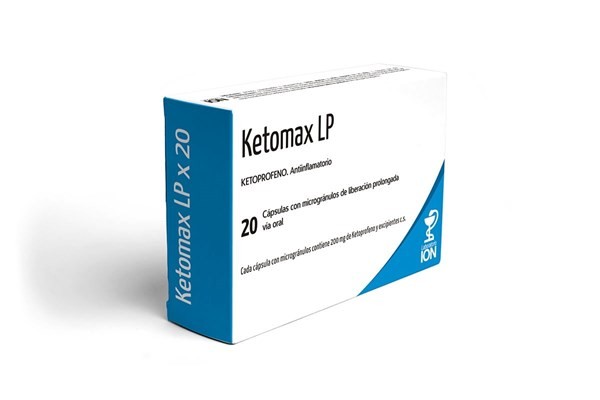 Ketomax Lp 200mg | 20 capsulas | Ketoprofeno #1