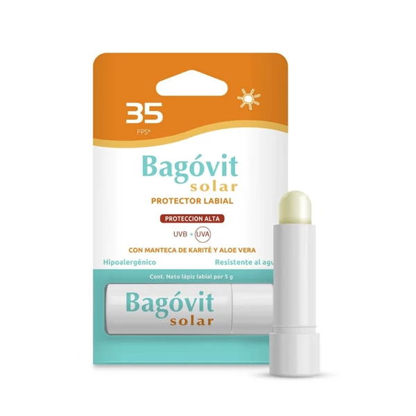 Bagovit Labial Solar Con Karite Y Aloe Vera Fps35
