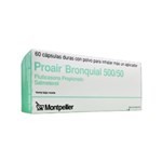 Montpellier Proair Bronquial Fluticasona + Salmeterol 500 / 50 Cáps para Inhalación x 60 Cáps Duras #1